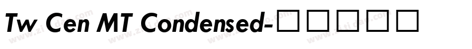 Tw Cen MT Condensed字体转换